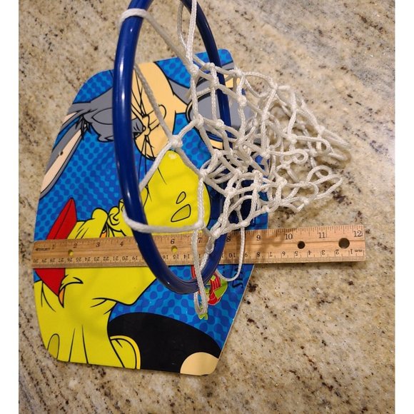 vintage 1996 Warner Brothers Space Jam Bugs Basketball Goal Net Hoop SPALDING - Picture 11 of 12